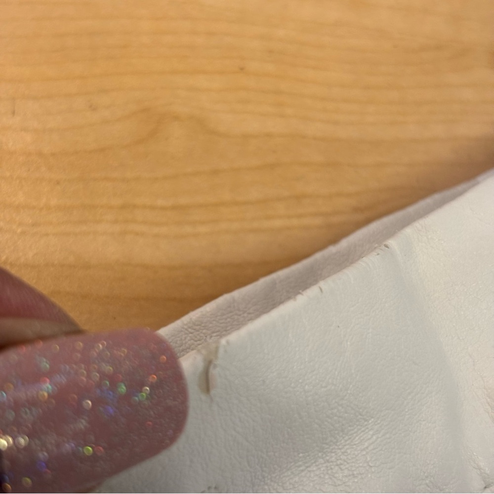 Princess Polly Encore Faux Leather High Waist High Rise White Crop Pants size 6 - Picture 16 of 16